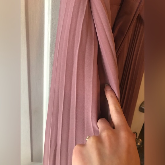 Azazie Lindie Bridesmaid Dress, Size 10, Vintage Mauve - Picture 8 of 8